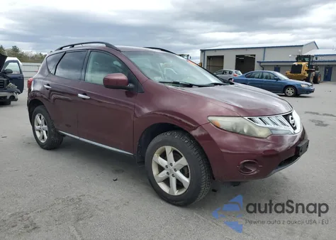 2009 Nissan Murano S z USA, uszkodzony, nr VIN JN8AZ18W89W140627